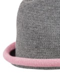 Hat Boston grey - pink - chemo hat/ alopecia hat