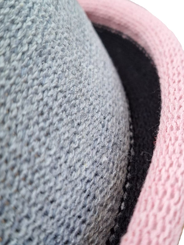 Hat Boston grey - pink - chemo hat/ alopecia hat