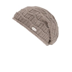 Beanie Maira Taupe -  chemo mutsje / alopecia hoofdbedekking hippe chemo mutsjes winkel - Beanie Maira Taupe -  chemo mutsje / alopecia hoofdbedekking