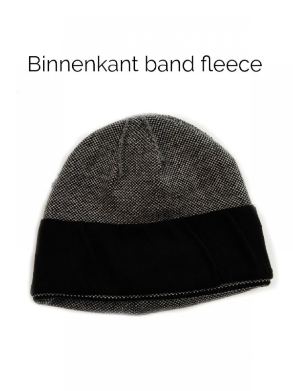 Wintermuts Ian met fleecerand - winter chemo muts / alopecia muts Wintermuts Ian met fleecerand - winter chemo muts / alopecia muts
