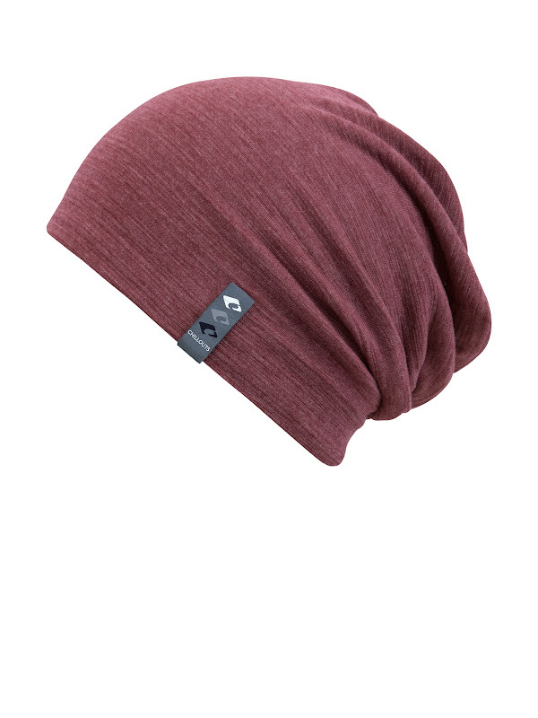 Goedkope chemo mutsjes winkel Beanie Skive Bordeaux - chemo muts