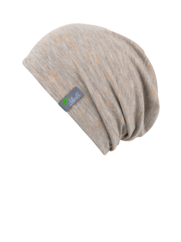 Beanie Leeds grijs met oranje Beanie Leeds grijs met oranje