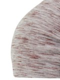 Beanie Leeds grijs met bordeaux - chemo mutsje / alopecia mutsje Beanie Leeds grijs met bordeaux - chemo mutsje / alopecia mutsje