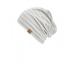 chemo mutsjes dames Mooihoofd - Beanie Cambridge grey Stripes