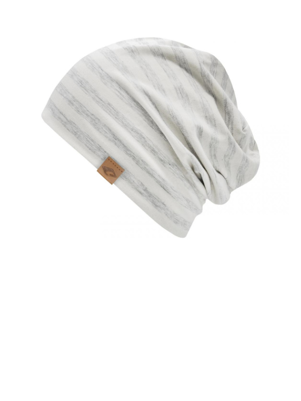 Beanie Cambridge Grey Stripes - chemo mutsje / alopecia mutsje chemo mutsjes dames Mooihoofd - Beanie Cambridge grey Stripes