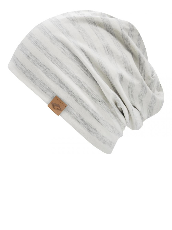 Beanie Cambridge Grey Stripes - chemo mutsje / alopecia mutsje chemo mutsjes dames Mooihoofd - Beanie Cambridge grey Stripes