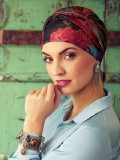 Turban Sapphire Boho Spirit - chemo mutsje / alopecia mutsje Turban Sapphire Boho Spirit - chemo mutsje / alopecia mutsje