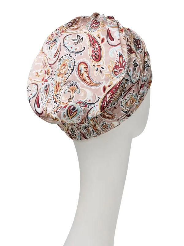 Hippe Chemo mutsjes winkel -Turban Sapphire Oriental Rose Paisley