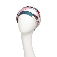 Hippe Chemo mutsjes winkel - Turban Sapphire Floral Fusion