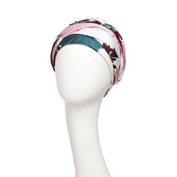 Hippe Chemo mutsjes winkel - Turban Sapphire Floral Fusion
