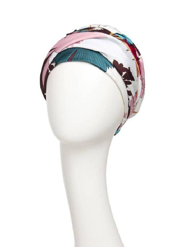 Turban Sapphire Floral Fusion - cancer hat / alopecia headwear