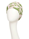 Turban Sapphire Lime Garden - cancer hat / alopecia headwear