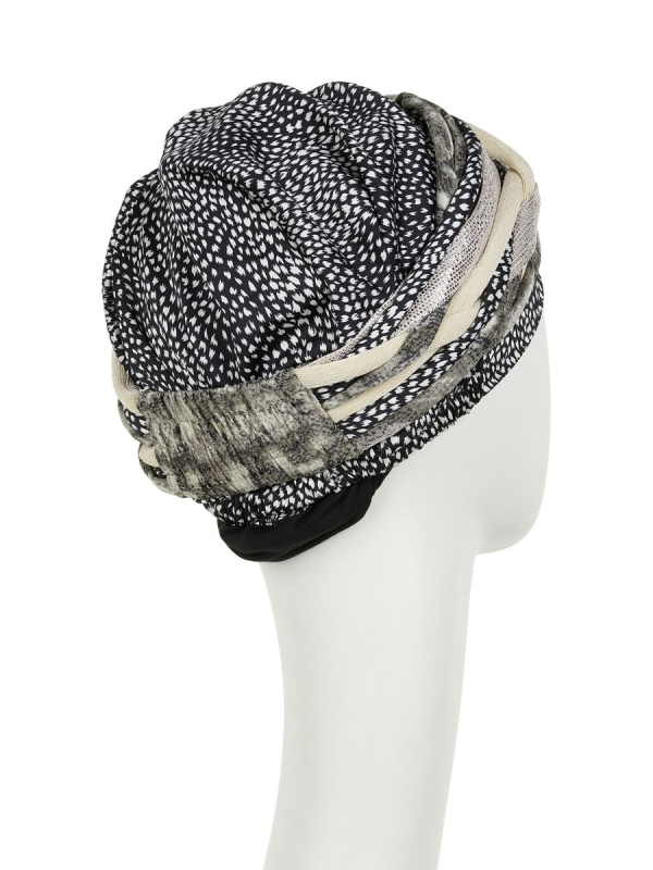 Turban Boho Spirit Scarlett Tulip & Snake - chemo muts / alopecia turban chemo muts /alopecia turban - Turban Boho Spirit Scarlett Tulip & Snake