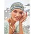 Mutsje Ruby Skye Zig-Zag Blue - chemo muts / alopecia hoofdbedekking