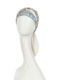 Sjaalmutsje Beatrice - Ikat Blues - chemo sjaaltje / alopecia hoofddoekje Sjaalmutsje Beatrice - Ikat Blues - voorgevormd chemo sjaaltje / alopecia hoofddoekje
