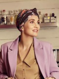 Headscarf Beatrice - Garden Pinks  - chemo headwear / alopecia headscarf