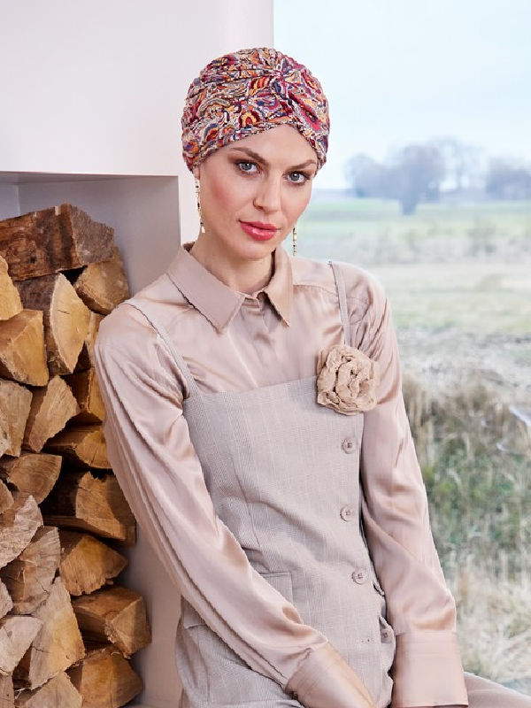 Hippe chemo mutsjes winkel - Turban HocJoyo Moroccan Paisley