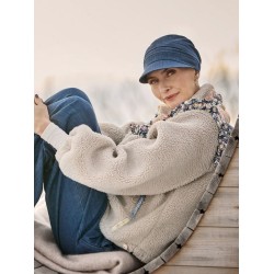 Cap HocShana - Dark Blue Denim - chemo cap / alopecia cap