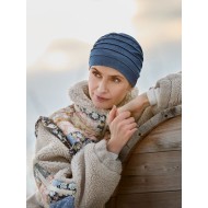 Top Yoga Dark Blue Denim - cancer hat / alopecia headwear
