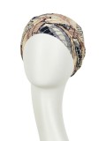 Turban Shakti Linnen Caramel Dreams - chemo muts / alopecia mutsje Turban Shakti Linnen Caramel Dreams - chemo muts / alopecia mutsje