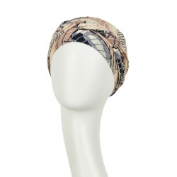 Turban Shakti Linnen Caramel Dreams - chemo muts /  alopecia mutsje
