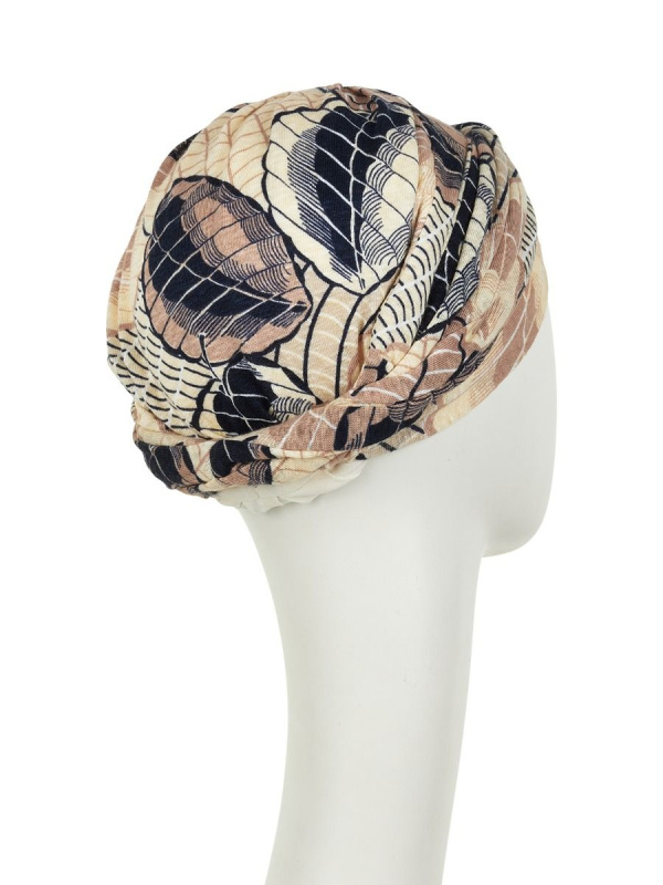 Turban Shakti Linnen Caramel Dreams - chemo muts / alopecia mutsje Turban Shakti Linnen Caramel Dreams - chemo muts / alopecia mutsje