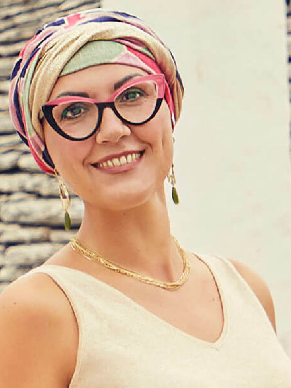 Hippe chemo mutsjes winkel - Turban Shakti Golden Beginnings - alopecia vrouwen