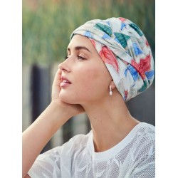 Hippe chemo mutsjes winkel - Turban Shakti Tropical Blossom - alopecia vrouwen