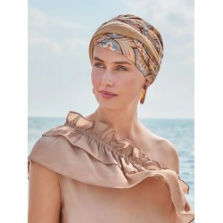 Hippe chemo mutsjes winkel - Turban Shakti Protea Love - alopecia vrouwen