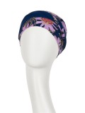 Turban Shakti Flowering Blues - chemo hoofdbedekking / alopecia mutsje Turban Shakti Flowering Blues - chemo hoofdbedekking / alopecia mutsje