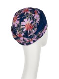 Turban Shakti Flowering Blues - chemo hoofdbedekking / alopecia mutsje Turban Shakti Flowering Blues - chemo hoofdbedekking / alopecia mutsje