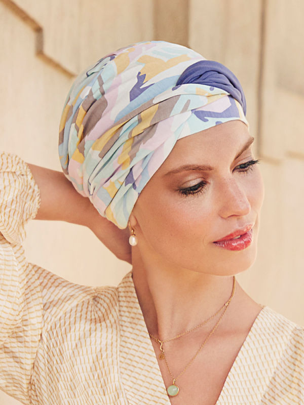 Turban Shakti Graphic Zebra - chemo mutsje / alopecia mutsje Turban Shakti Graphic Zebra - chemo mutsje / alopecia mutsje