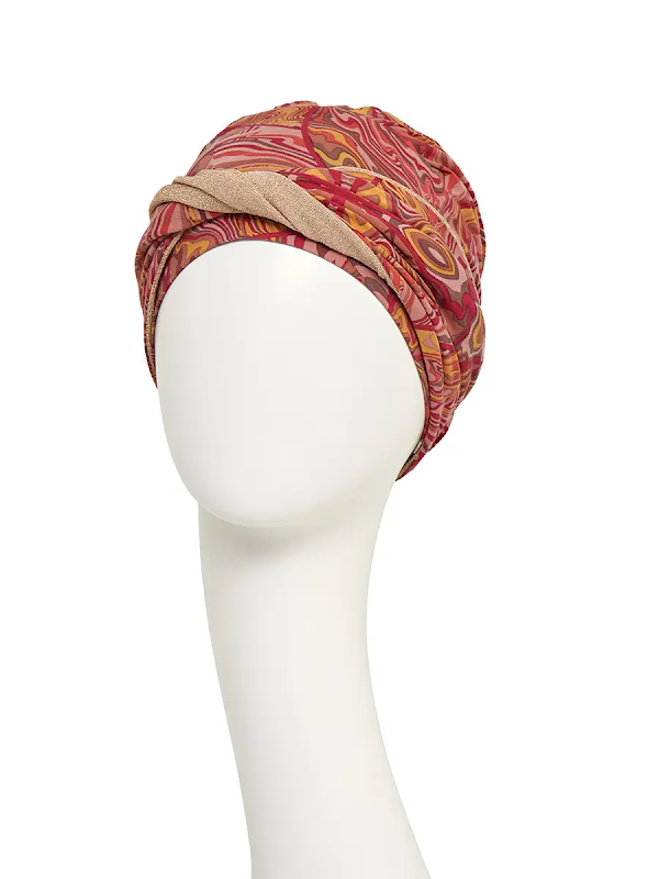 Hippe Chemo mutsjes chemo - Turban Shakti Marble Fusion - chemo muts