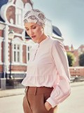 Haaruitval chemo mutsjes Christine Headwear Nederland - Top yoga Blooming Pinks