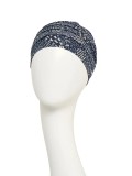 Chemo mutsjes chemo haarverlies - Top Yoga Floating Navy - chemo mutsje / alopecia mutsje