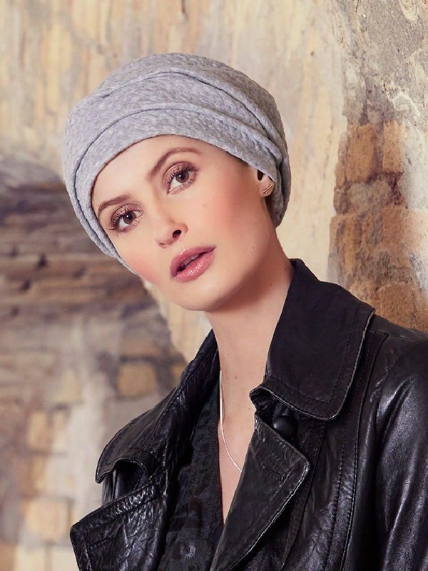 Turban Nelly V grijs - chemo mutsje / alopecia hoofdbedekking Turban Nelly V grijs - chemo mutsje / alopecia hoofdbedekking
