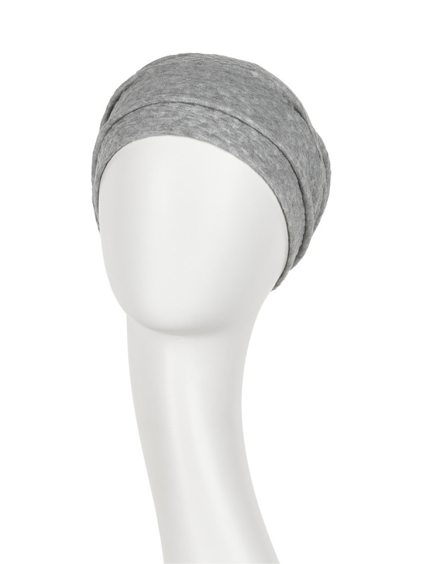 Turban Nelly V grijs - chemo mutsje / alopecia hoofdbedekking Turban Nelly V grijs - chemo mutsje / alopecia hoofdbedekking