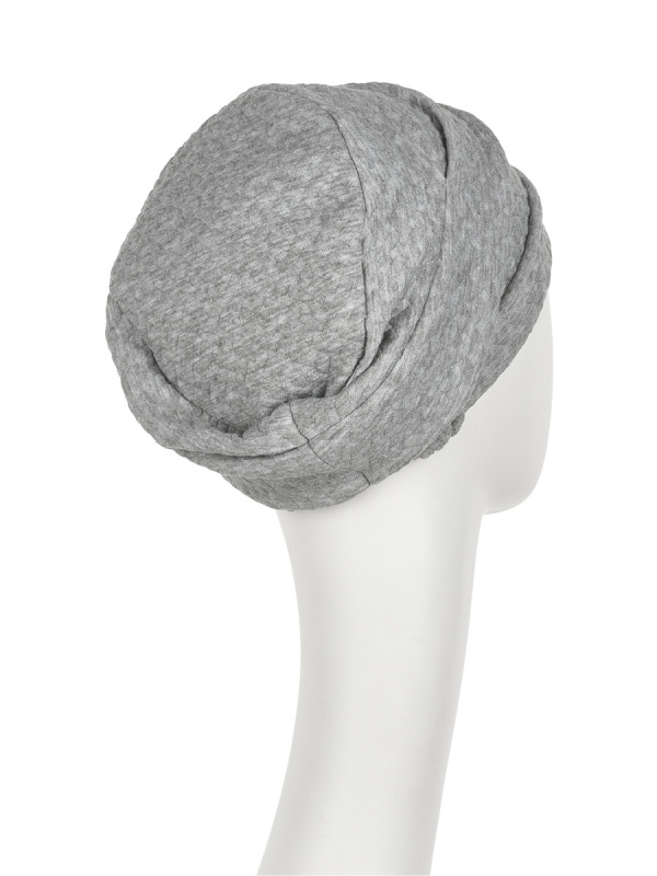 Turban Nelly V grijs - chemo mutsje / alopecia hoofdbedekking Turban Nelly V grijs - chemo mutsje / alopecia hoofdbedekking