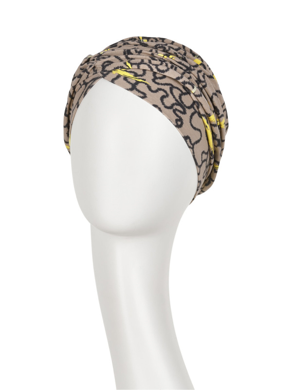 Turban Rosa V Twirls - chemo mutsje / alopecia mutsje Turban Rosa V Twirls - chemo mutsje / alopecia mutsje