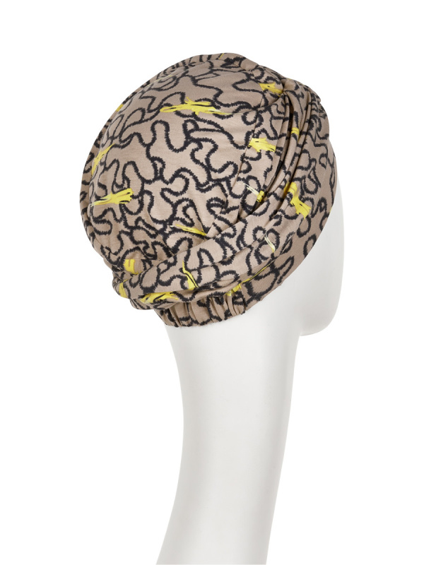 Turban Rosa V Twirls - chemo mutsje / alopecia mutsje Turban Rosa V Twirls - chemo mutsje / alopecia mutsje