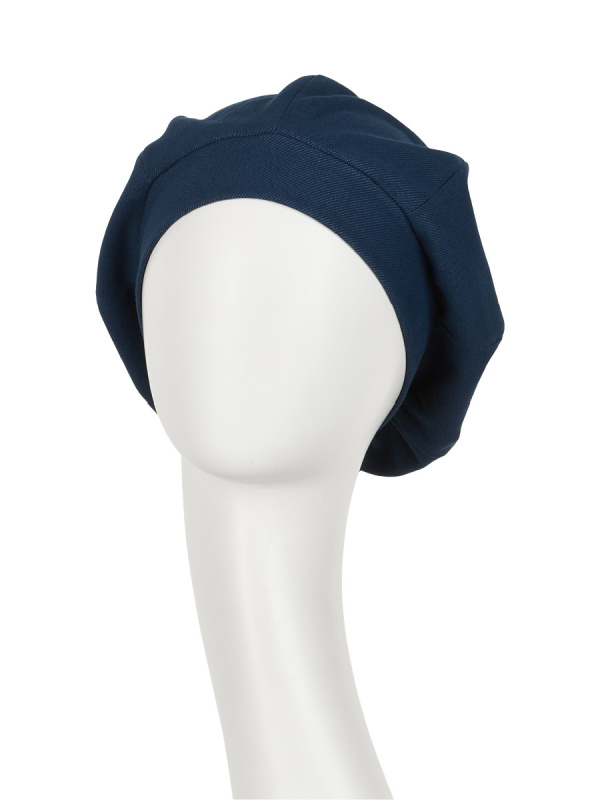 Marie V Baret - jeans - chemo muts / alopecia hoofdbedekking Marie V Baret - jeans - chemo muts / alopecia hoofdbedekking