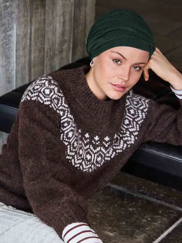 Chemo mutsjes Christine Headwear Nederland - Turban Hoc Lea - cadet green