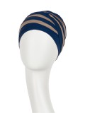 Top Shanti nachtblauw/zand - chemo mutsje / alopecia hoofdbedekking Top Shanti nachtblauw/zand - chemo mutsje / alopecia hoofdbedekking