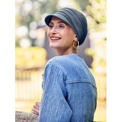 Pet HocYoga - Blauw - chemo muts / alopecia mutsje Chemo Pet HocYoga - Blauw - chemo petjes - hippe chemo mutsjes christine