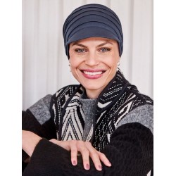 Pet HocYoga - Blauw - chemo muts / alopecia mutsje Chemo Pet HocYoga - Blauw - chemo petjes - hippe chemo mutsjes christine