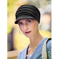 Pet HocYoga - Zwart - chemo muts / alopecia mutsje Chemo Pet HocYoga - Zwart - chemo petjes - chemo mutsjes christine