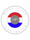 Top Mix Stripes Taupe - chemo mutsje gemaakt in Nederland door Mooihoofd