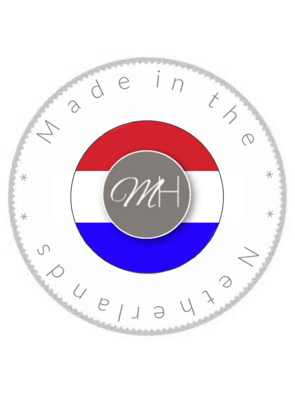 Top Mix Stripes Taupe - chemo mutsje gemaakt in Nederland door Mooihoofd