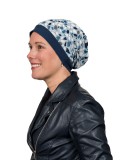 Top Mix Pebbles Blue - chemo mutsje / alopecia mutsje Top Mix Pebbles Blue - chemo mutsje / alopecia mutsje