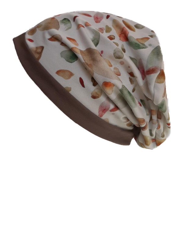Top Mix Splash Taupe - chemo mutsje / alopecia mutsje Top Mix Splash Taupe - chemo mutsje / alopecia mutsje